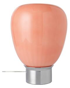 Розова/в блестящо сребрист цвят стъклена настолна лампа (височина 34 cm) Balloon – Ellos Home
