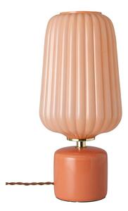 Стъклена настолна лампа в цвят сьомга (височина 40 cm) Daria – Ellos Home