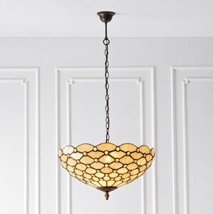 Endon 112226 - Полилей на верига Tiffany PEARL 1xE27/10W/230V Ø 45 см