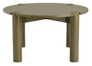 Кръгла масичка за кафе от МДФ в цвят каки ø 80 cm Pussel – Ellos Home