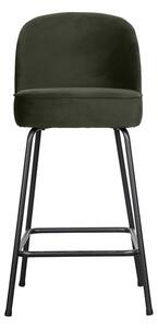 Тъмнозелен кадифен бар стол (височина на седалката 64 cm) Vogue – WOOOD