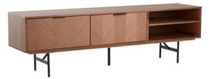 Маса за телевизор от декор от орех в тъмно естествен цвят 180x51x40 cm Duvberg – Jotex