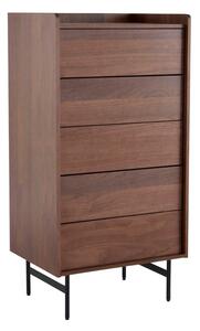 Скрин от декор от орех в тъмно естествен цвят 60x118,5x45 cm Örgryte – Jotex