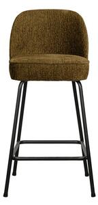Кадифен бар стол в бронзов цвят (височина на седалката 64 cm) Vogue – WOOOD