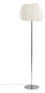 Бяла/в блестящо сребрист цвят текстилна подова лампа (височина 150 cm) Pion – Jotex