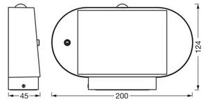 Ledvance LED соларен стенен сензор ENDURA STYLE LED/4W/3,7V IP44