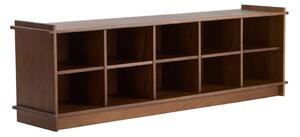 Библиотека от масивен бор в тъмно естествен цвят 193x60x40 cm Apelvik – Jotex