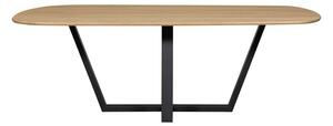 Трапезна маса с дъбова дървена плоскост 100x220 cm Tablo – WOOOD