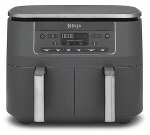 Двоен фритюрник с горещ въздух Ninja DZ300EU, 7.6 л, 6 програми, Таймер, Независими зони, Сив