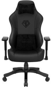 Геймърски стол Anda Seat Phantom 3, до 100kg, стоманена рамка, Class 4 газов амортисьор, 2D регулируеми подлакътници, лумбална опора, черен