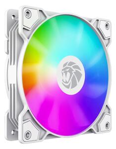 Вентилатор 120mm, Gamemax FN12A-S5-W, 4-pin, 1600rpm, бял, 1 бр., ARGB подсветка