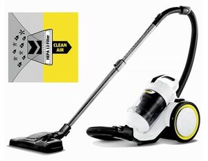 Прахосмукачка Karcher VC 3 White, без торба, безжична, 700 W, 0.9 л. капацитет на контейнера, бяла