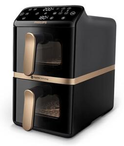 Фритюрник с горещ въздух Philips NA462/70, 10 л. вместимост, 6 програми, две кошници, таймер, Rapid Air, 2750W