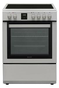 Готварска печка Sharp KF-76FVDT22IMK-EU, клас A, 65л. обем, 4 нагревателни зони, 8 функции, инокс