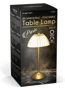 Димируема презареждаема LED настолна лампа PARIS LED/2W/5V 800 mAh златиста