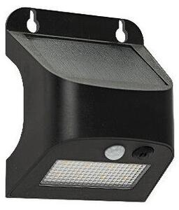 Соларен LED стенен осветител със сензор SOLTO LED/3W/3,7V 4000K IP54 1200 mAh черен
