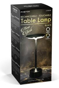 LED Димируема презареждаема настолна лампа NEW YORK LED/1,8W/5V 1200 mAh черна