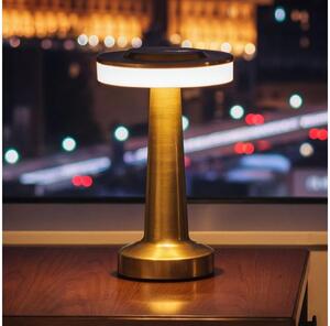 Димируема презареждаема настолна лампа LONDON LED/2W/5V 400 mAh златна