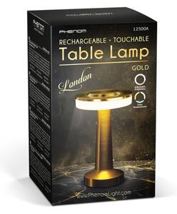 Димируема презареждаема настолна лампа LONDON LED/2W/5V 400 mAh златна