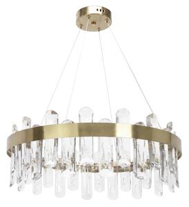 LED кристална висяща лампа SWE074-1CP 50см Brushed Gold