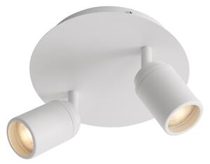 Модерен прожектор за баня бял 2 светлини IP44 - Ducha