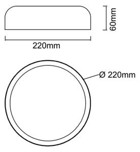Open Design OR85938-LED Плафон CEDRONE LED/14W/230V CCT Ø 22 см бежов