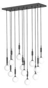 Open Design OR85464 - Подвесен полилей ERO на кабел 12xG9/8W/230V, черен