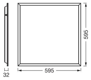 Osram - LED панел за окачен таван PANEL ESSENTIAL LED/50W/230V 60x60 см бял