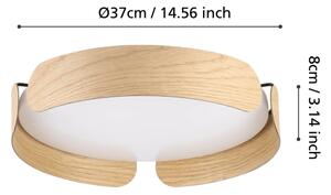 Eglo 901827 - LED плафон VALCASOTTO LED/20W/230V Ø 37 см бежов