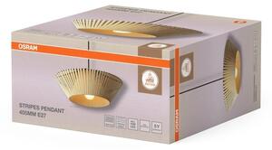 Osram - Висяща лампа на кабел DECOR STRIPES 1xE27/10W/230V, диаметър 40,5 см, бежова