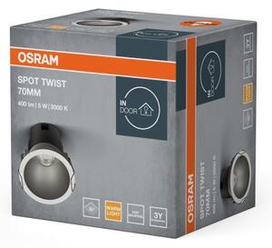 Osram - Вграден LED спот SPOT TWIST LED/5W/230V, Ø 7 см, бял/сребрист