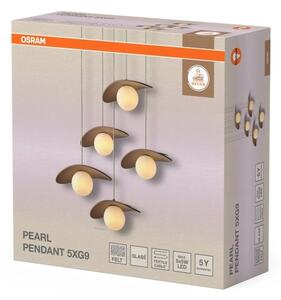 Osram - Висящ полилей на кабел DECOR PEARL 5xG9/5W/230V бежов