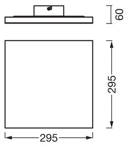 Osram - LED панел за повърхностен монтаж PLANON LED/20W/230V 3000K 30x30 cm бял
