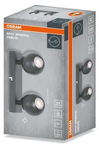 Osram - Спот осветително тяло SPOT SPHERAL 2xGU10/6W/230V черно