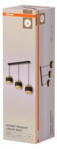 Osram - Висящ полилей DECOR HORNET 3xE27/10W/230V черен/златен