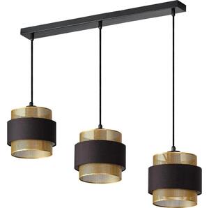 Osram - Висящ полилей DECOR HORNET 3xE27/10W/230V черен/златен