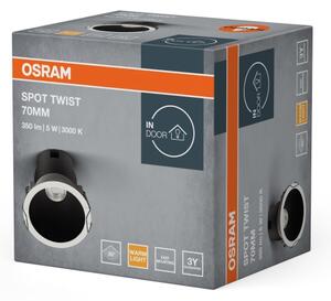 Osram - LED вградено осветително тяло SPOT TWIST LED/5W/230V 3000K Ø 7 см бяло/черно