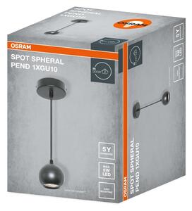 Osram - Полилей на кабел SPOT SPHERAL 1xGU10/6W/230V черен