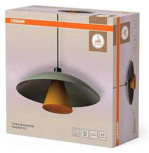 Osram - Подвесна лампа на кабел DECOR FLYING MUSHROOM 1xE27/25W/230V Ø 50 см, зелен