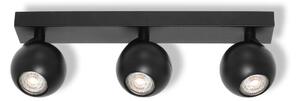 Osram - Точково осветително тяло SPOT SPHERAL 3xGU10/6W/230V черно