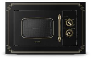 Klarstein Victoria 20 микровълнова печка за вграждане 20 л 800 W грил: 1000 W черна