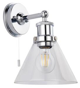 Endon 95513 - Стенно осветително тяло за баня TOULON 1xE27/10W/230V IP44 лъскав хром
