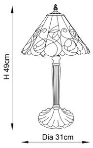Endon 64195 - Настолна лампа Tiffany JAMELIA 1xE27/60W/230V диам. 31 см