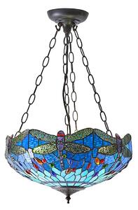 Endon 64075 - Полилей на верига Tiffany DRAGONFLY 3xE27/60W/230V Ø 41 cm