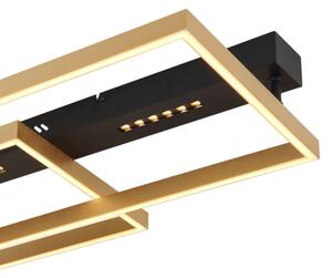 Globo 48461-54 - LED таванно осветително тяло LUFFY LED/54W/230V черно/златно