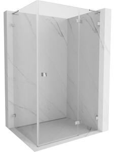 Mexen Lunar L кабина за душ, дясна, 100 x 80 см, прозрачно, хром - 834L-100-080-01-00-P