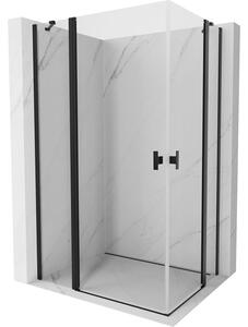 Mexen Mist Duo кабина за душ с отваряеми врати 90 x 70 см, прозрачна, черна - 8A4-090-070-70-00
