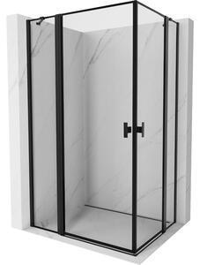Mexen Mist Duo душ кабина единична 100 x 70 см, черна рамка, черна - 8A4-100L-070P-70-70