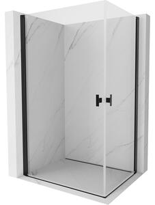 Mexen Mist-B Duo душ кабина с врата 100 x 90 см, прозрачна, черна - 8A2-100-090-70-00