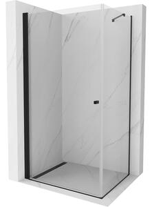 Mexen Pretoria душ кабина, отваряща се, 70 x 80 см, прозрачна, черна - 852-070-080-70-00